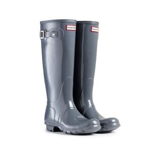 Hunter Women's Original Tall Gloss Rain Boots - Graphite